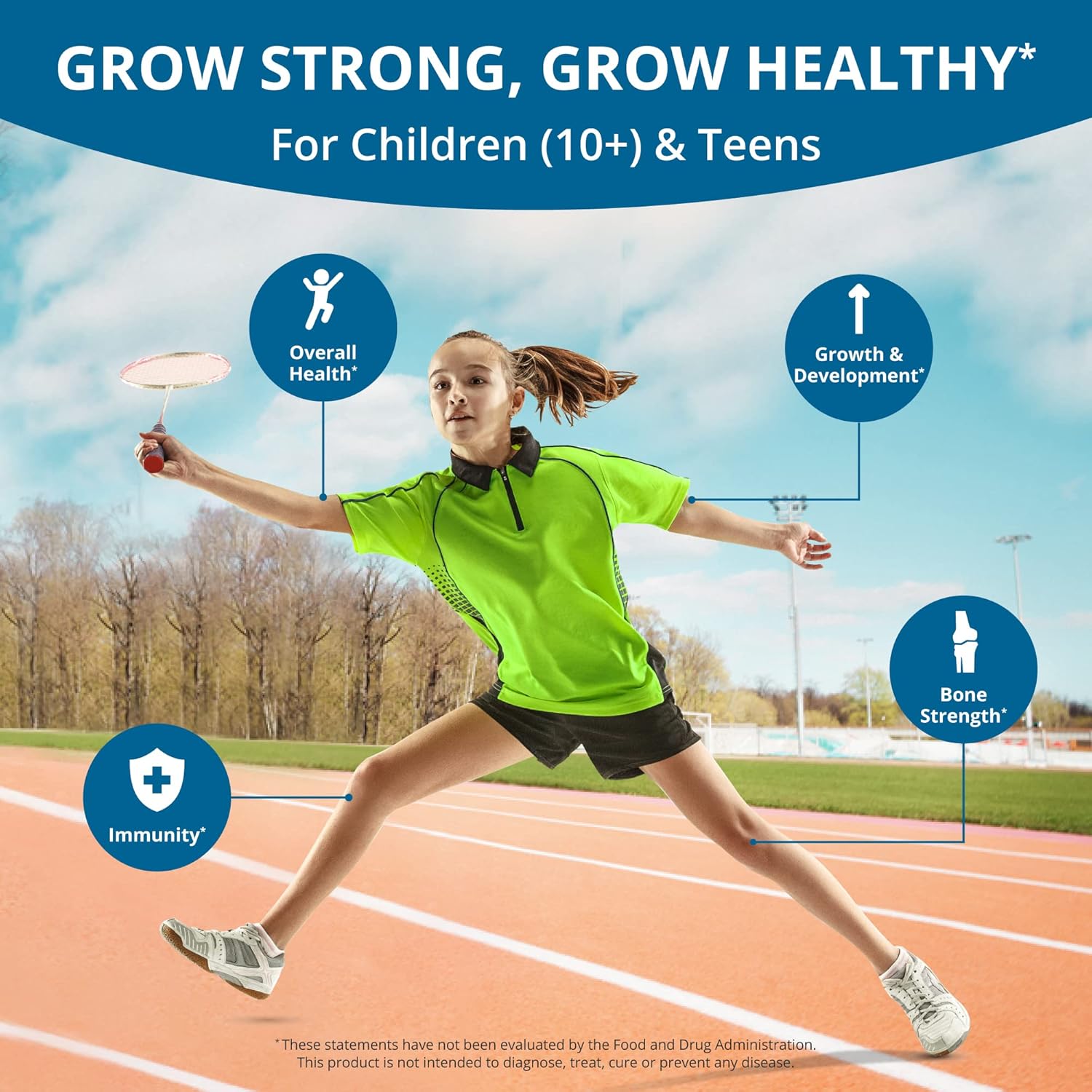 NuBest Tall Protein Powder Chocolate & Grow Power Bundle for Healthy Height Growth & Bone Strength - Grow Strong for Teens