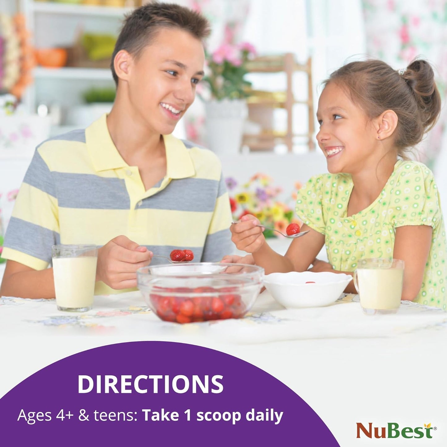 NuBest Tall Vanilla Vegan Protein Powder & Doctor Taller Kids Multivitamin Bundle - 10 Servings Protein + 60 Chewable Multivitamins - Grape Flavor for Bone Health & Immunity