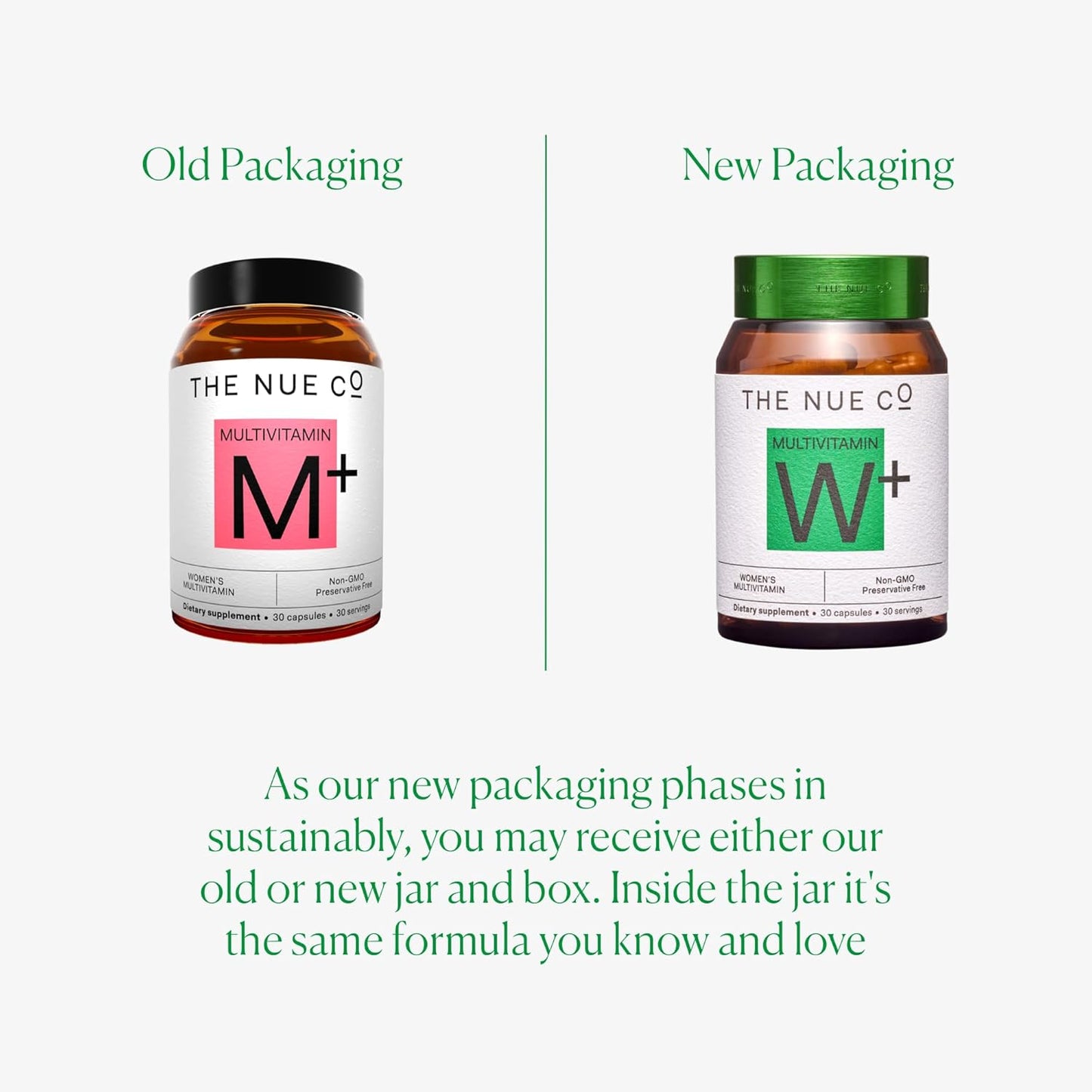 Nue Co. Women's Multivitamin Supplement for Energy, Immunity, and Focus - Vegan and Gluten-Free - 30 Capsules