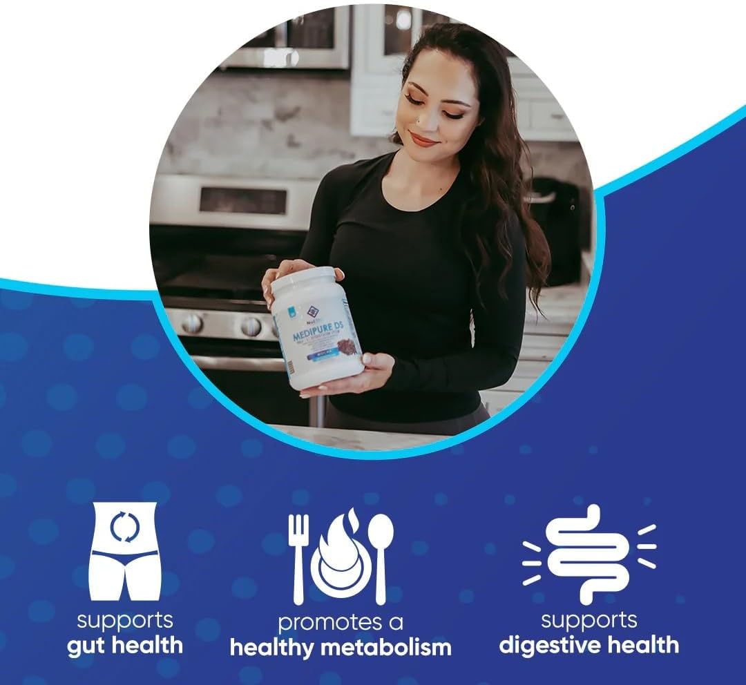 NuEthix Formulations Medipure DS Rice Protein Detox System - 21 Servings, Chocolate - Support Natural Detox Process