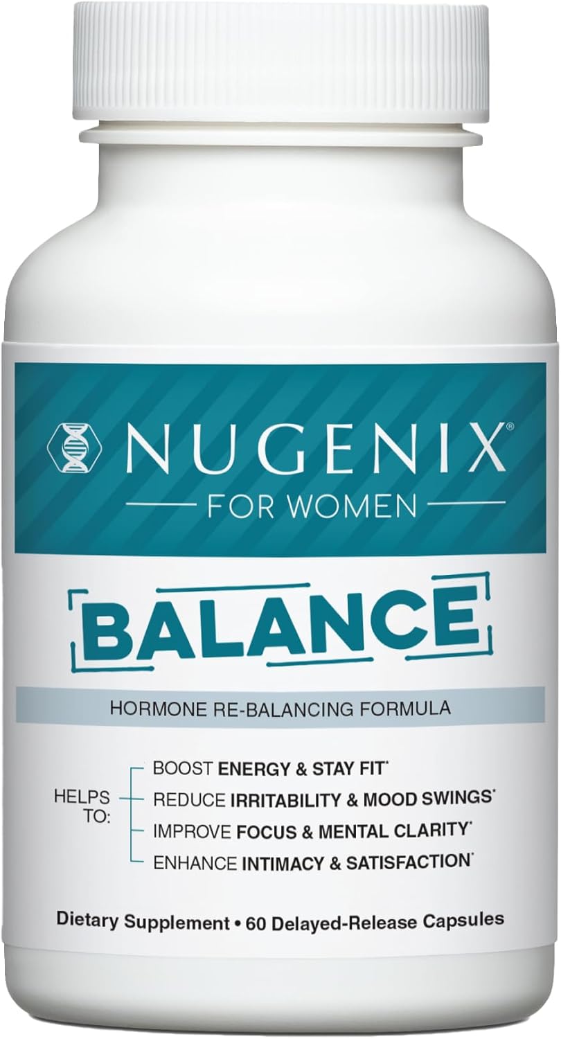 Nugenix Women's Hormone Balance Supplement - Boost Energy, Enhance Focus, Restore Hormonal Harmony - 60 Count
