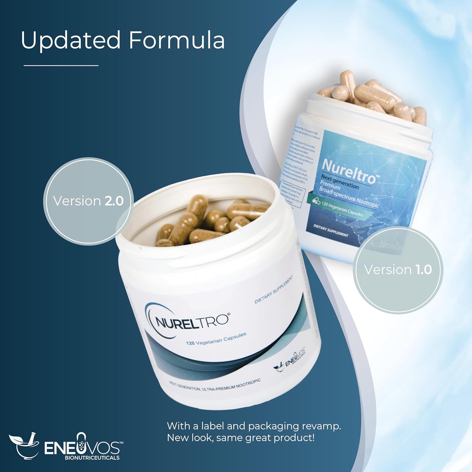 Nureltro Ultimate Nootropic Brain Supplement | 31 Ingredients for Cognitive Function | Supports Brain Health in 7 Categories | 120 Capsules