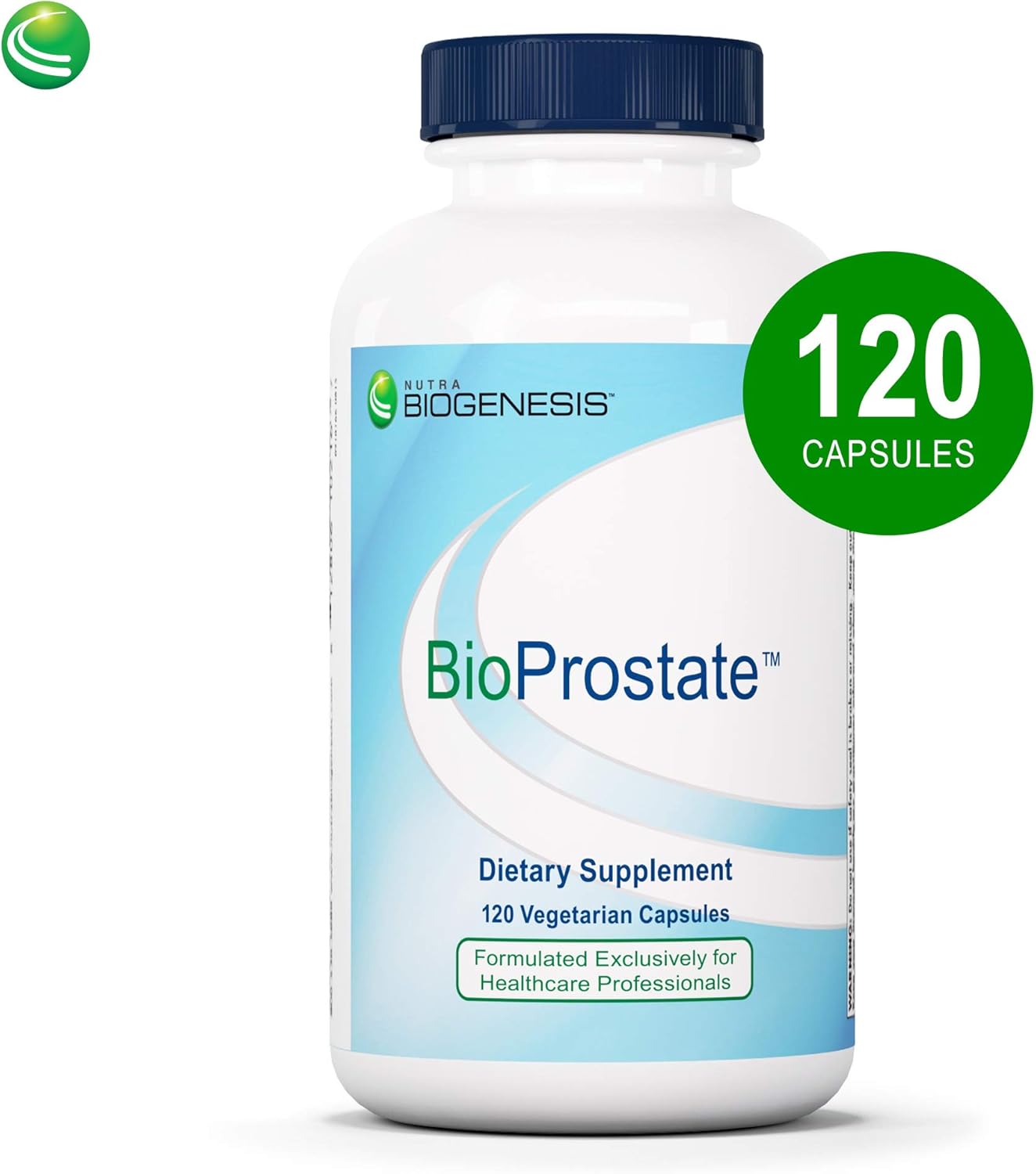 Nutra BioGenesis BioProstate Capsules for Prostate & Urinary Tract Support - Saw Palmetto, Beta-Sitosterol, Lycopene - Gluten Free, Vegan - 120ct