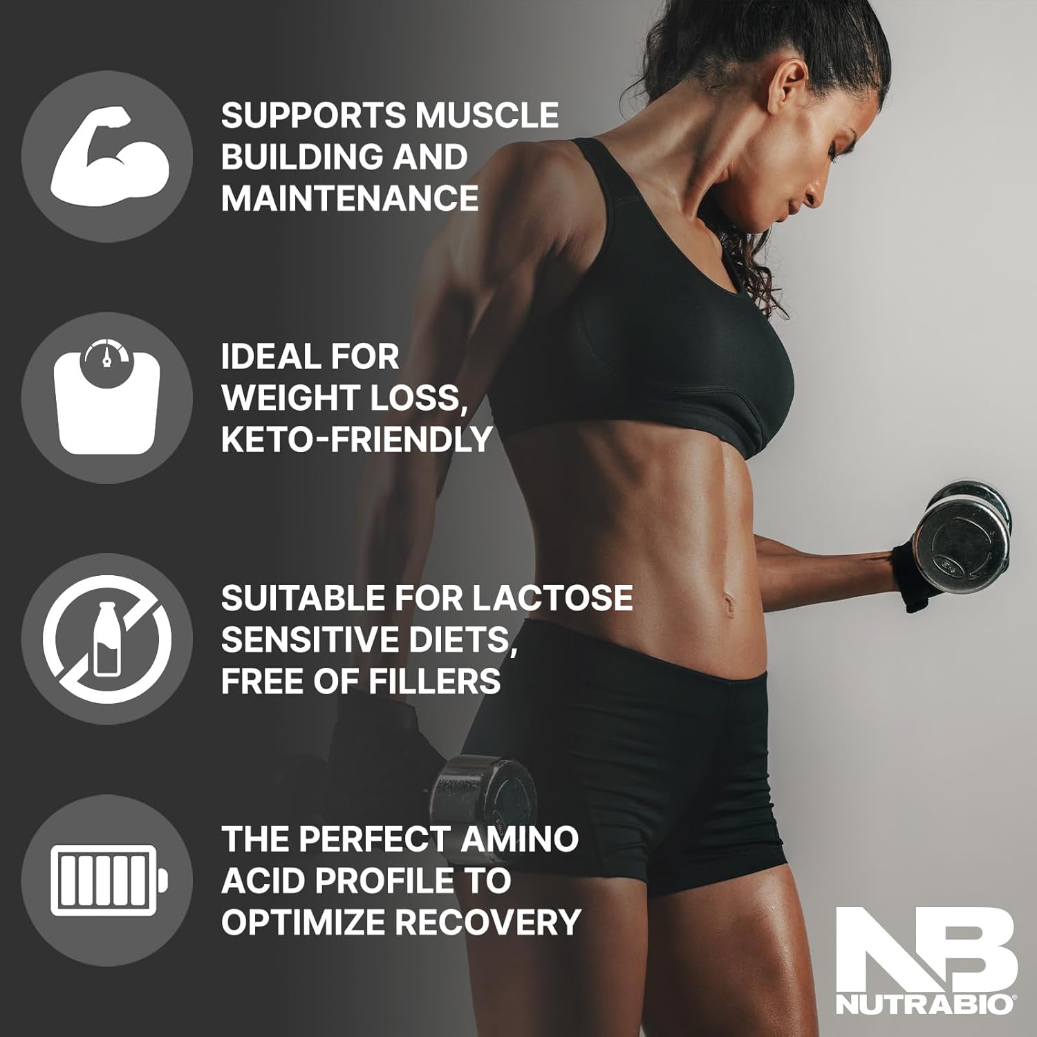 NutraBio Chocolate Peanut Butter Whey Protein Isolate Powder - 25g Protein Per Scoop - Complete Amino Acids - 5 Lbs. Non-GMO, Soy & Gluten Free