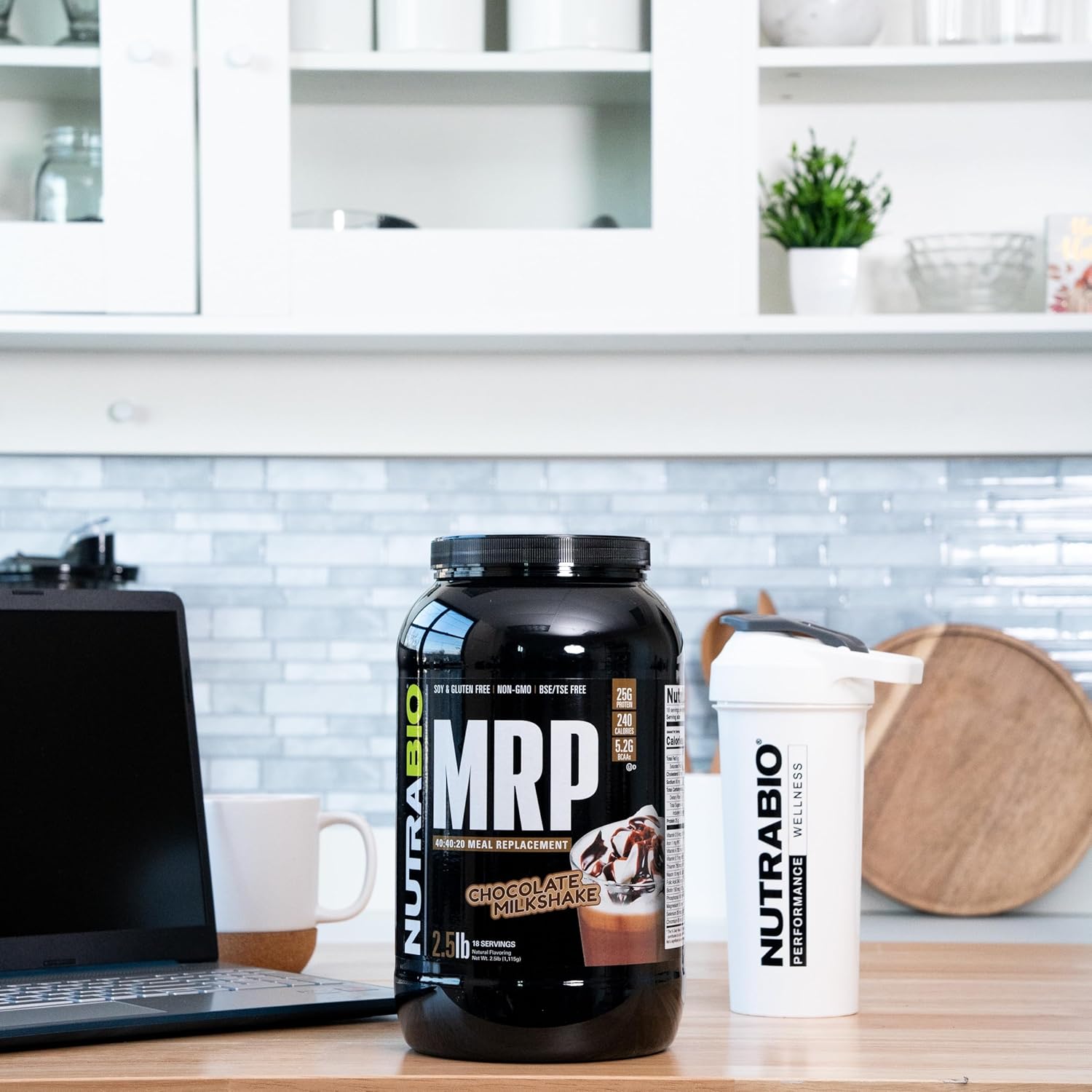 NutraBio MRP Chocolate Complete Meal Replacement Protein Powder 2.5lbs