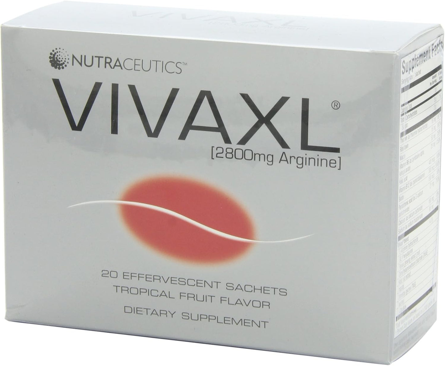 Nutraceutics Vivaxl Effervescent Sachets, Tropical Fruit Flavor - 20 Pack