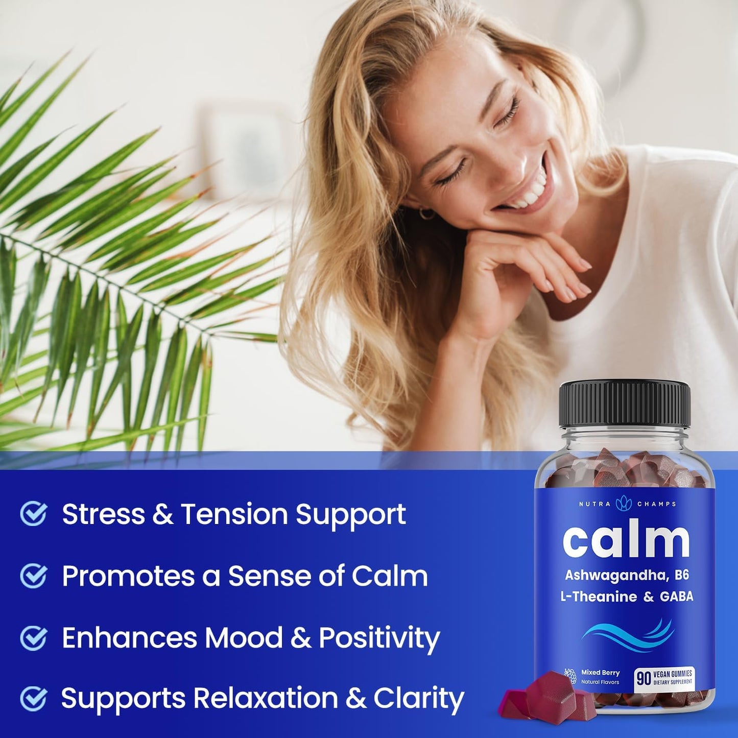 NutraChamps Calm Gummies - Relaxation Support for Everyone