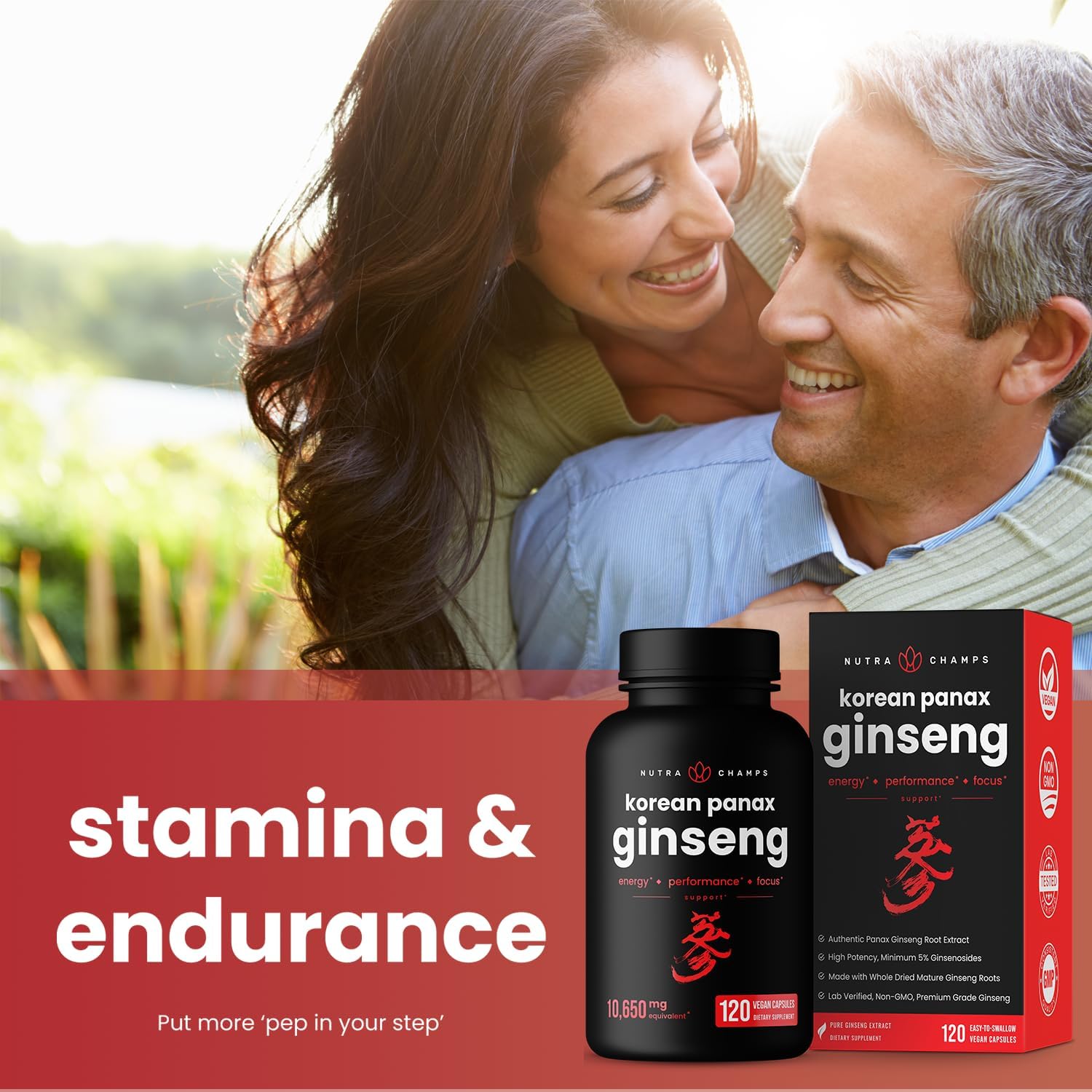 NutraChamps Ultimate Energy, Stamina & Cognition Support Bundle - 10-in-1 Mushrooms Powder & Ginseng