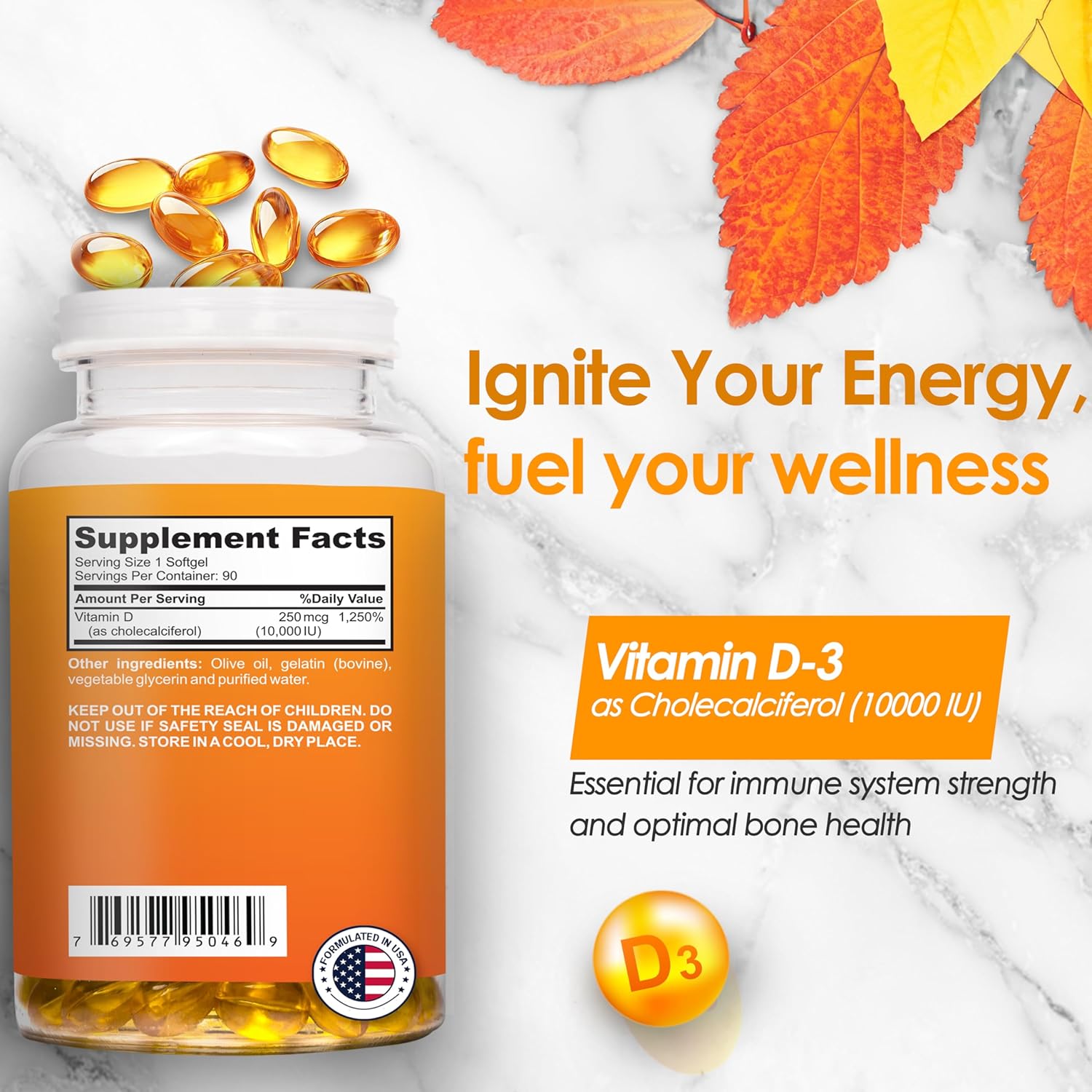 Nutradora Immune Support Bundle - Quercetin and Vitamin D3 for Stronger Immunity and Healthy Bones