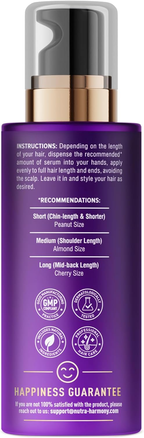 NUTRAHARMONY Biotin Collagen Capsules and Hair Serum for Hair Health and Growth