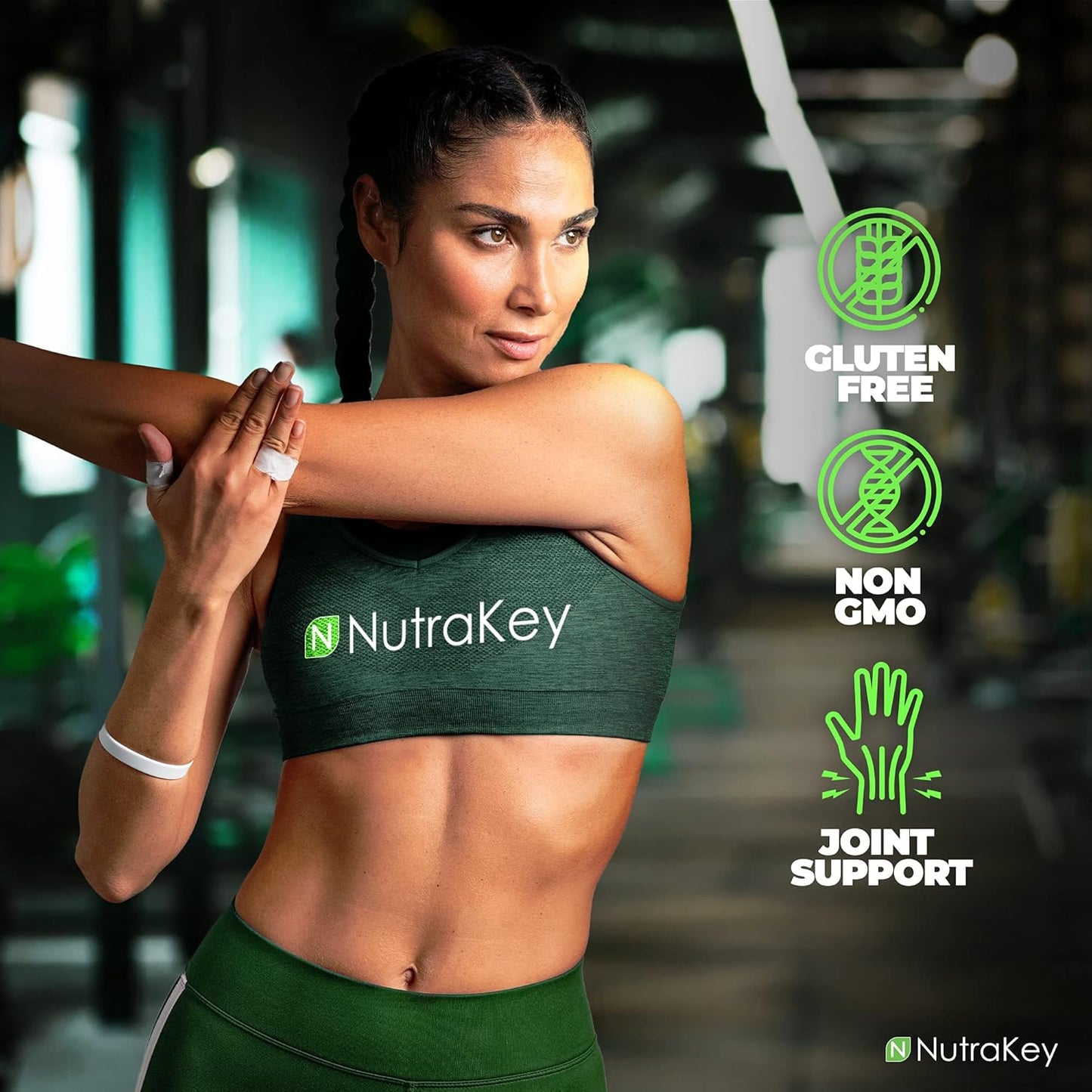 NutraKey Innoflex Joint Support Supplement with Glucosamine, Chondroitin, MSM, Hyaluronic Acid, and Collagen - 1500mg
