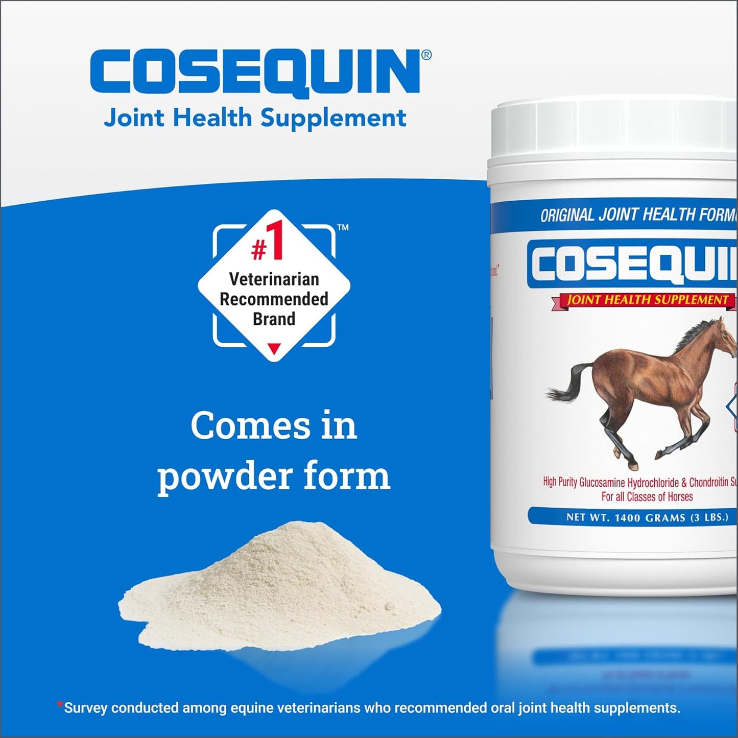 Nutramax Cosequin Original Joint Health Supplement for Horses - 700g Powder with Glucosamine & Chondroitin
