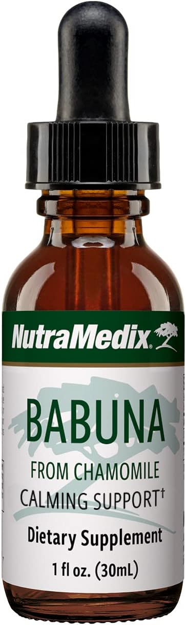 NutraMedix Babuna Calm Drops - Chamomile Extract for Rest & Relaxation - Calming Supplement for Tea or Drink - 1oz