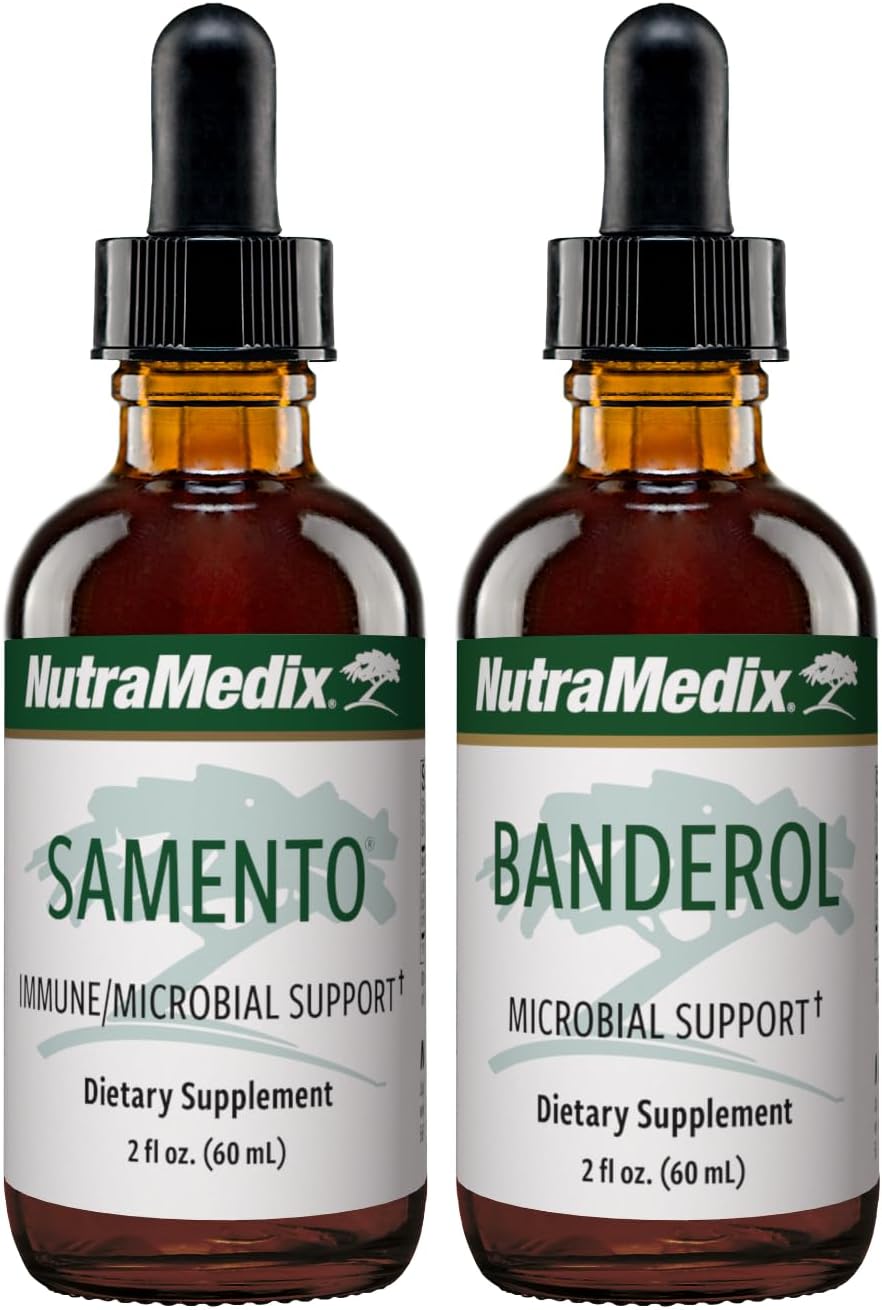 NutraMedix Immune Boosting Bundle - Samento & Banderol Liquid Tinctures for Microbial Health - Herbal Extracts for Immune Support - 2 Oz (2 Pack)