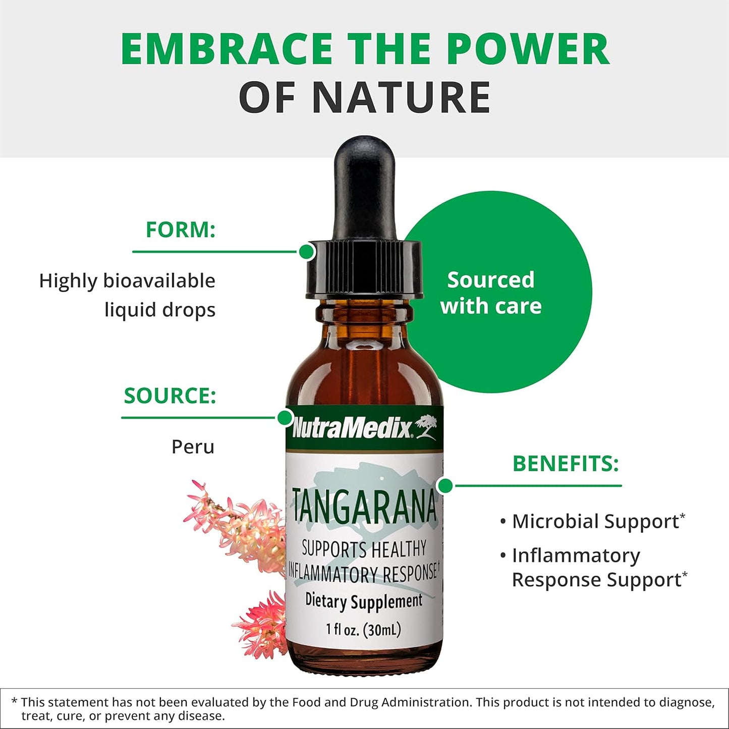 NutraMedix Palo Santo Drops - Triplaris peruviana Extract for Inflammation Support - Vegan Plant Supplement (1oz)