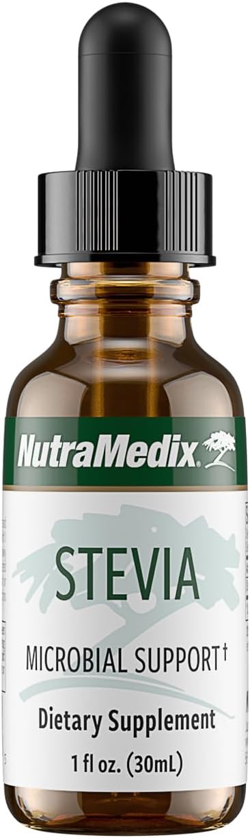 NutraMedix Stevia Drops - Bioavailable Liquid Extract for Microbial Support - Natural Sugar Alternative with Low-Carb Benefits (1 oz / 30 ml)