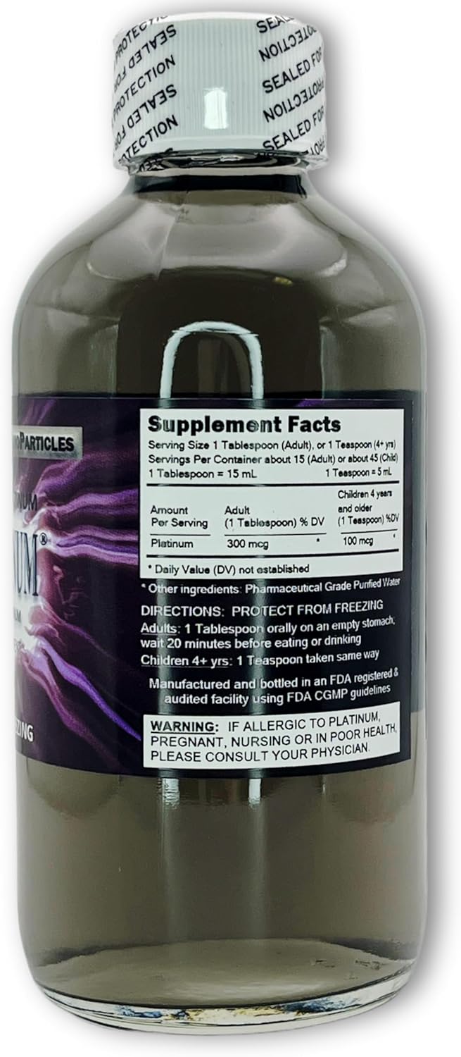 Nutraneering MediPLATINUM Gut Booster Colloidal Platinum PtNP Supplement - 250 mL (8.45 Fl Oz)