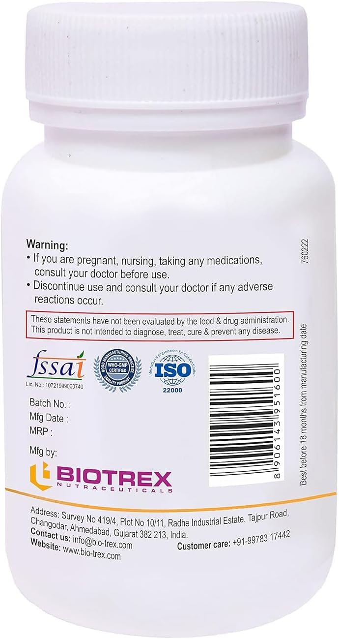 Nutranix BHM Vitamin B6 Supplement - Pyridoxine Hydrochloride - 60 Veg Capsules