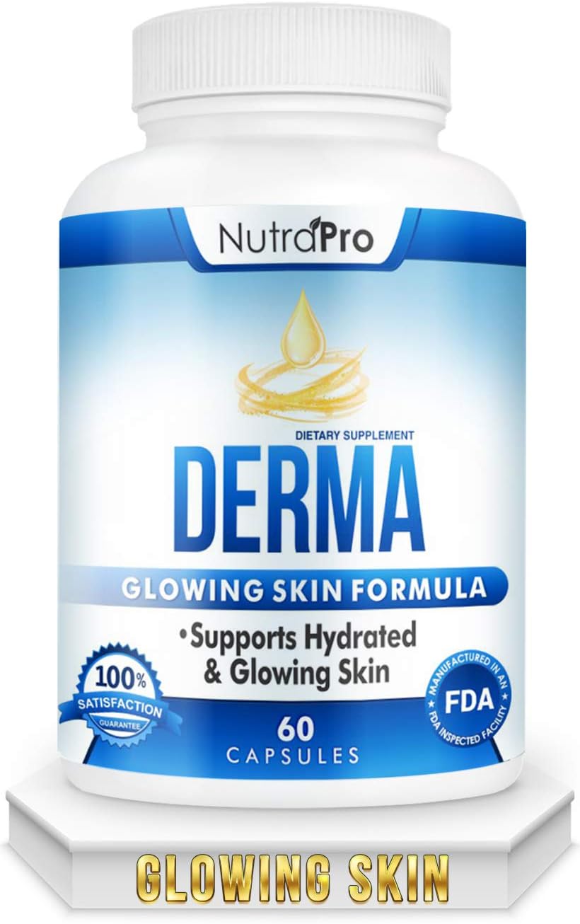 NutraPro Skin Hydration Supplement with Phytoceramides & Alpha Lipoic Acid - Fast-Acting Anti-Aging Complex for Glowing Skin, Smoothness, & Wrinkle Reduction - 60 Liquid Capsules - BoostGo Australia