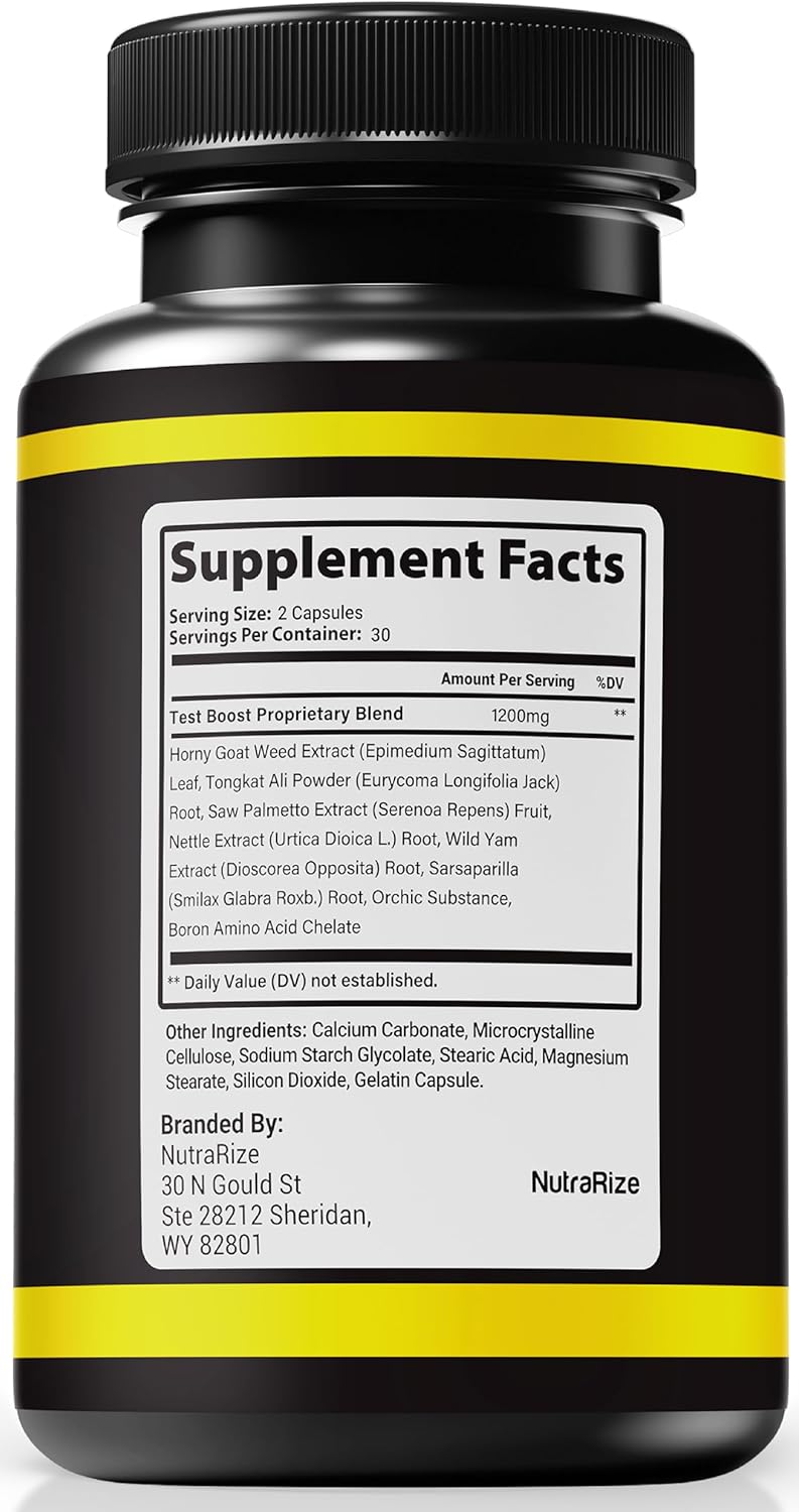 NutraRize Endoboost for Men - Official Male Performance Supplements, 2-Pack 120 Capsules Advanced Formula