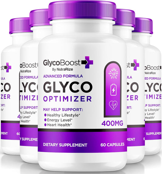 NutraRize GlycoBoost Capsules - Healthy Blood Support Formula (300 Capsules)
