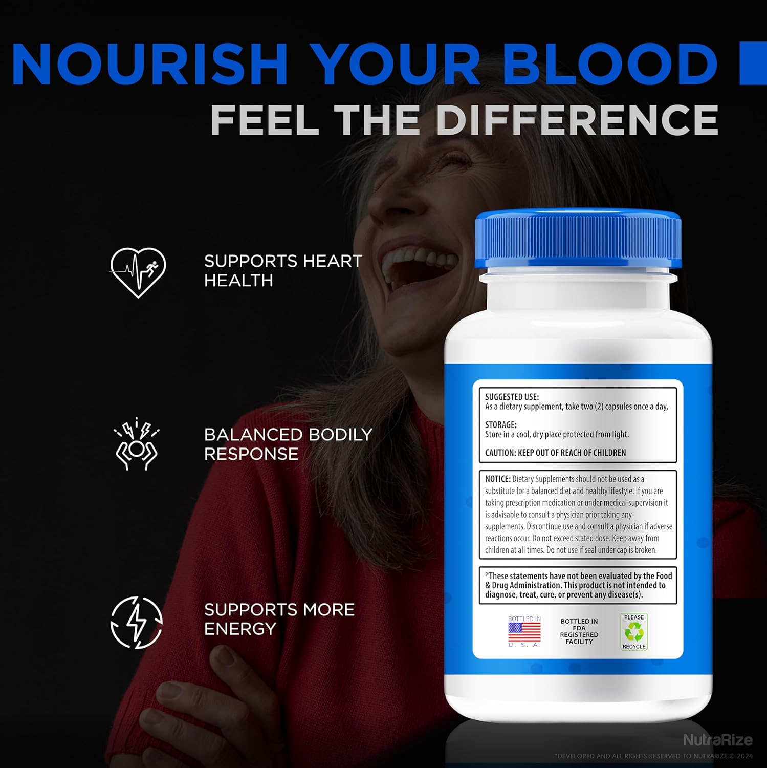 NutraRize GlycogenFix Pro Capsules: All-Natural Blood Support Formula for Stable Levels, Premium Supplement for Healthy Lifestyle (60 Capsules)