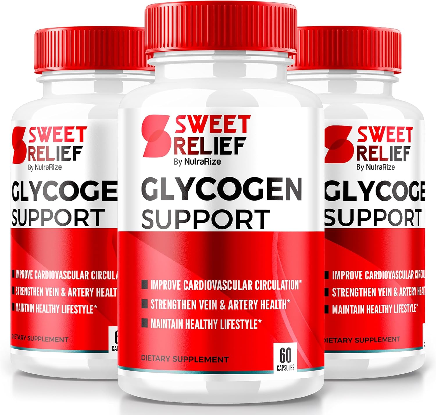 NutraRize Sweet Relief Glycogen Support Capsules - Pack of 3, Advanced Formula for Overall Wellness - Blood Vessel Cleaner - 180 Capsules Reviews
