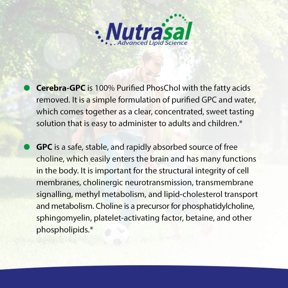 Nutrasal Cerebra GPC Liquid Supplement - 2 Fluid Ounces (60mL)