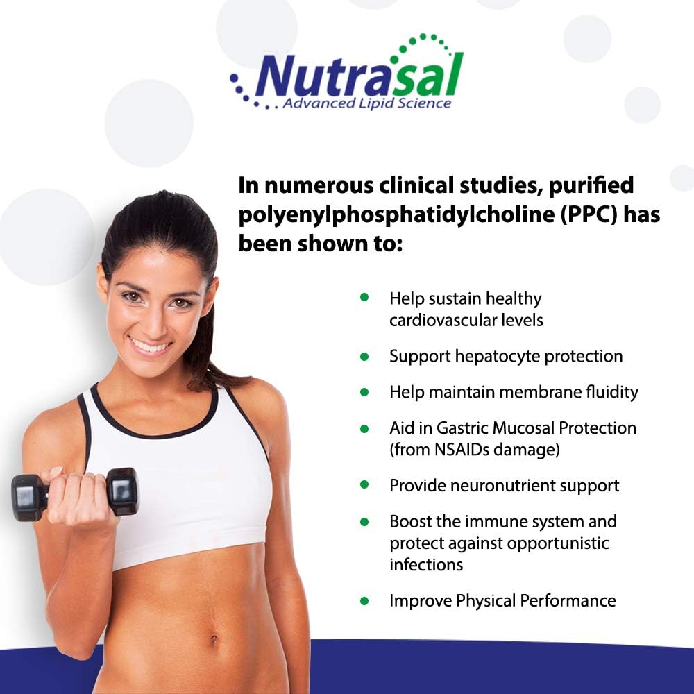 Nutrasal PhosChol Liquid Concentrate 3000mg 8 oz - Premium Quality Liver Support Supplement