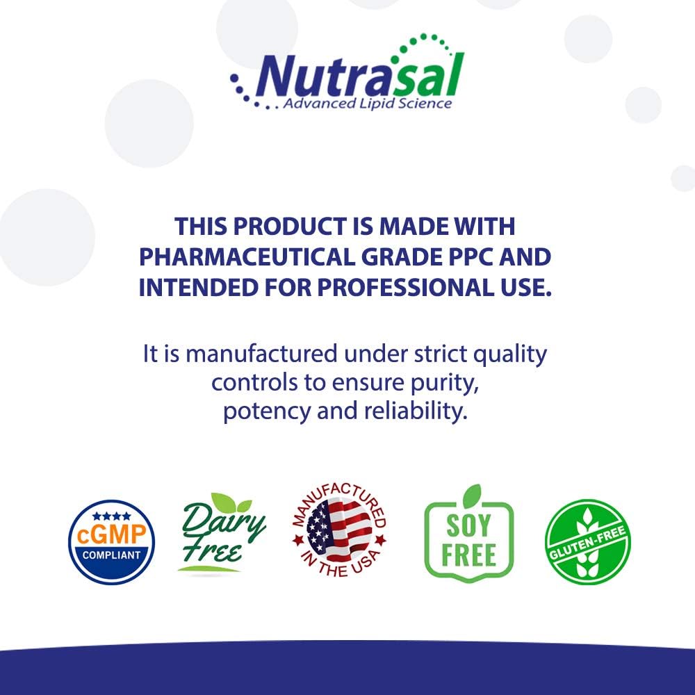 Nutrasal PhosChol Liquid Concentrate 3000mg 8 oz - Premium Quality Liver Support Supplement