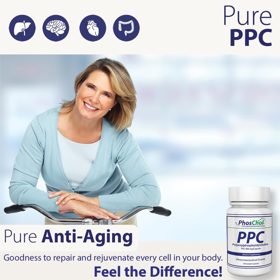 Nutrasal PhosChol PPC Polyenyl PhosphatidylCholine Choline Supplement - 900mg - 100 Capsules