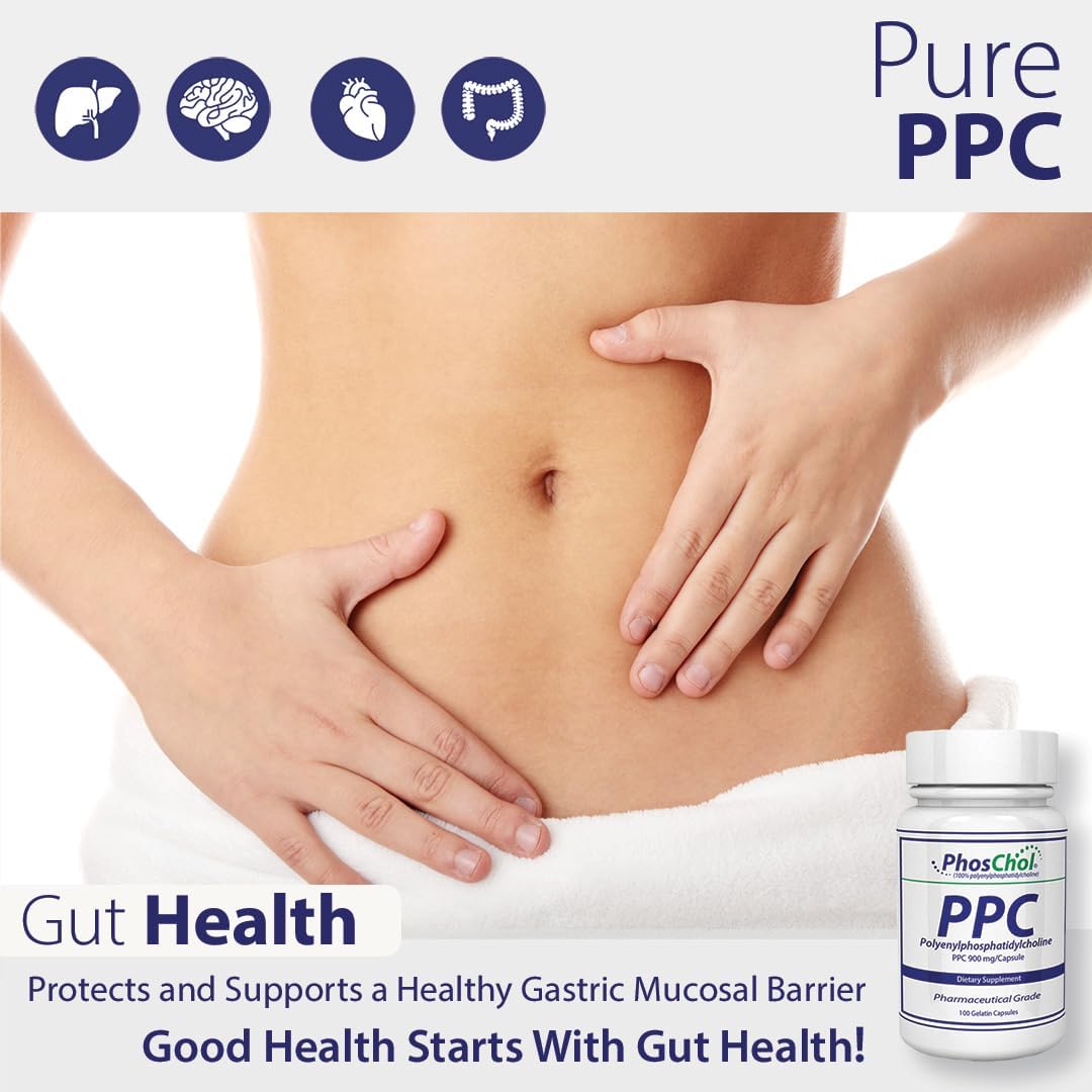 Nutrasal PhosChol PPC Polyenyl PhosphatidylCholine Choline Supplement - 900mg - 100 Capsules