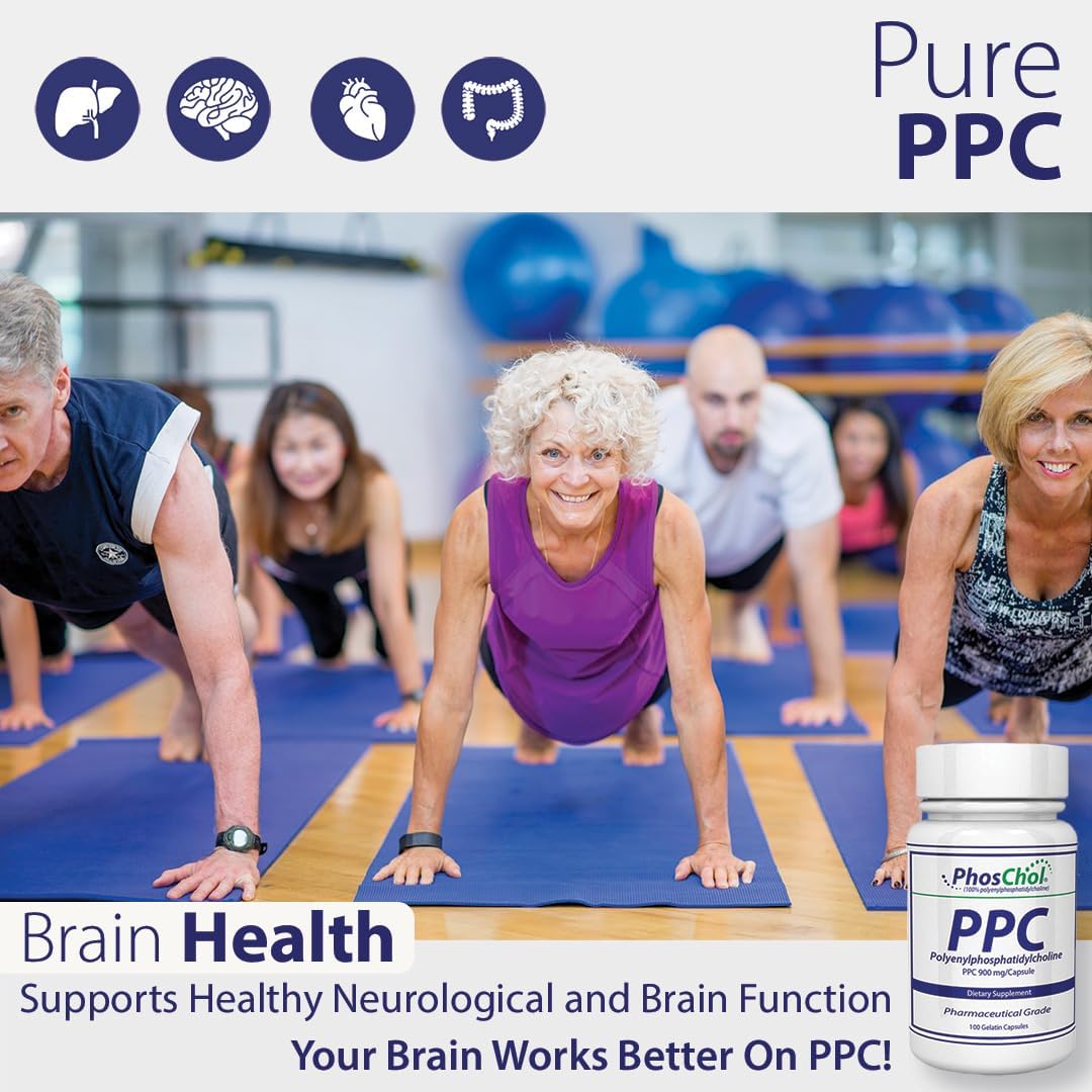 Nutrasal PhosChol PPC Polyenyl PhosphatidylCholine Choline Supplement - 900mg - 100 Capsules