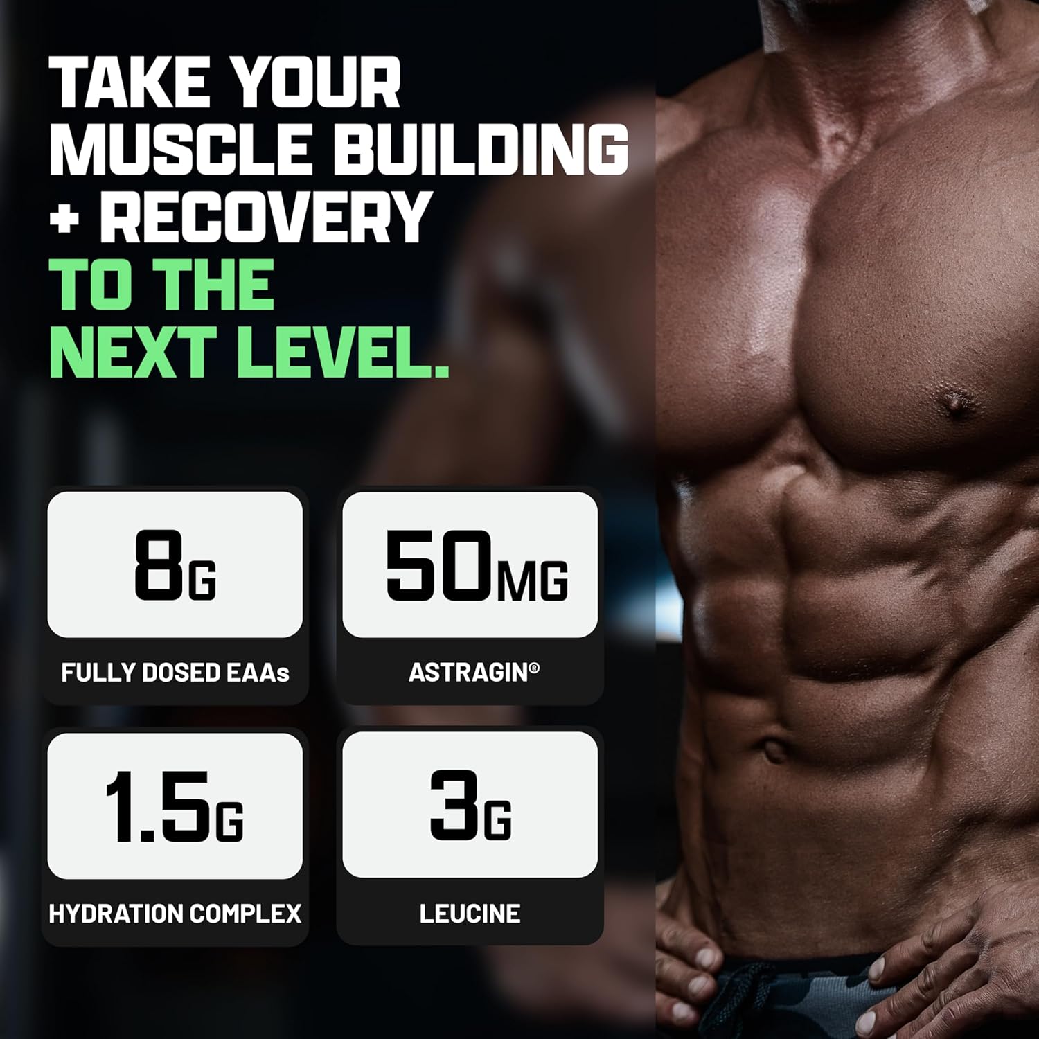 Nutrex Research EAA Hydration Powder - Muscle Recovery, Strength, Endurance - 8g Amino Acids + Electrolytes - Apple Pear Flavor - 30 Servings