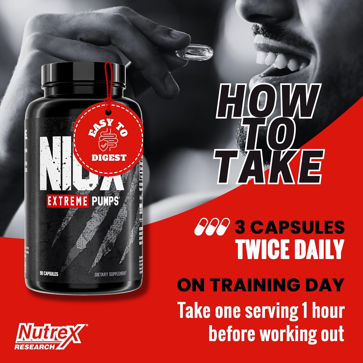 Nutrex Research NIOX Extreme Pump & Lipo6 Detox - NO3-T Arginine Nitrate with Vitamin C - AstraGin Supplement + Colon Cleanse for Women & Men