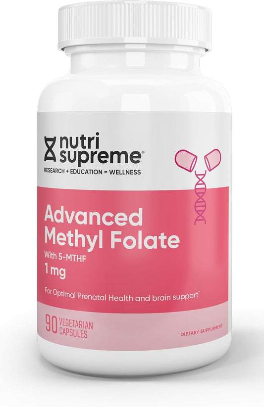 Nutri Supreme Advanced Methyl Folate 1mg - 90 Vegetarian Capsules