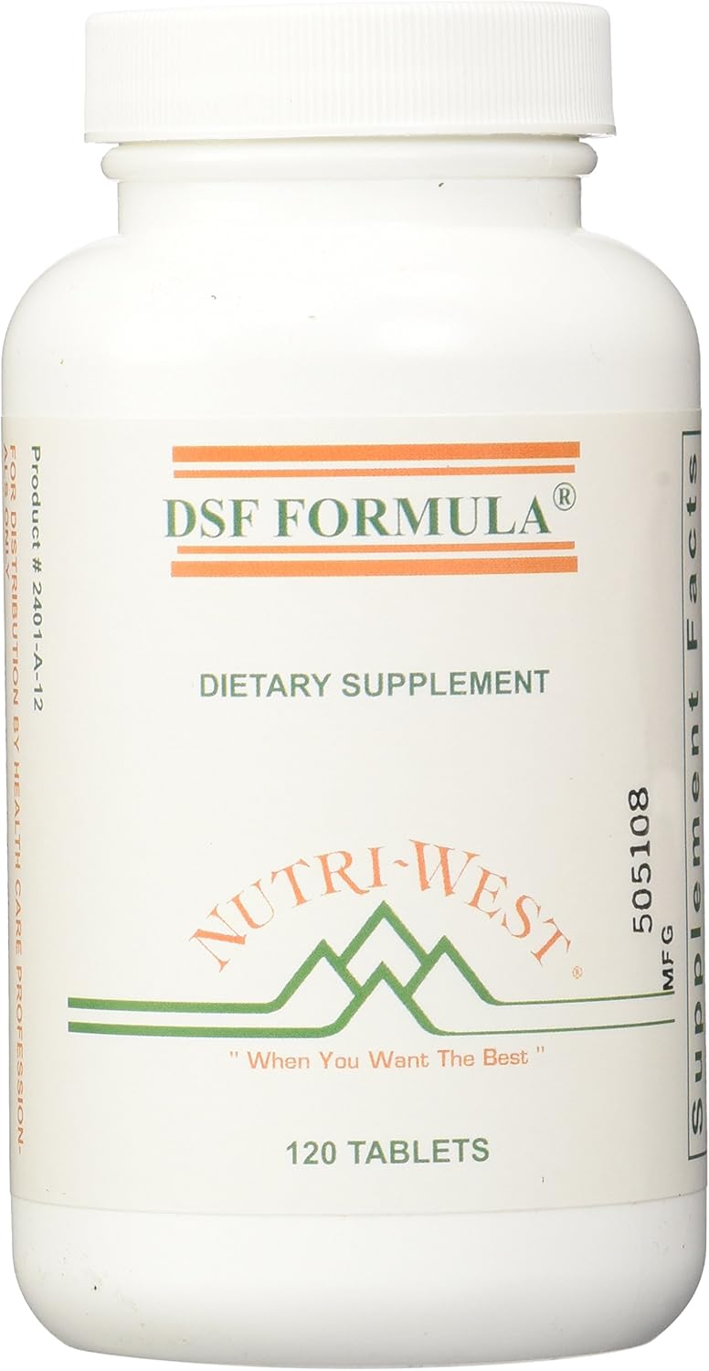 Nutri-West DSF Formula Tablets - 120 Count, Dietary Supplement for Stress Management and Immune Support