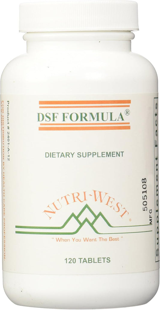 Nutri-West DSF Formula Tablets - 120 Count, Dietary Supplement for Stress Management and Immune Support