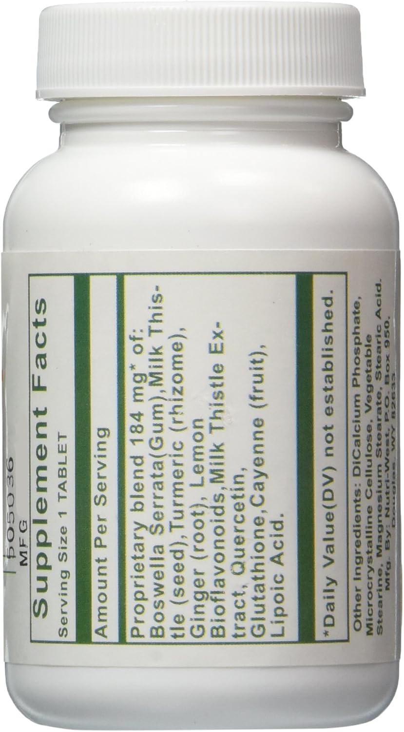 Nutri-West Total Inflam Tablets - 90 Count - Support for Inflammation