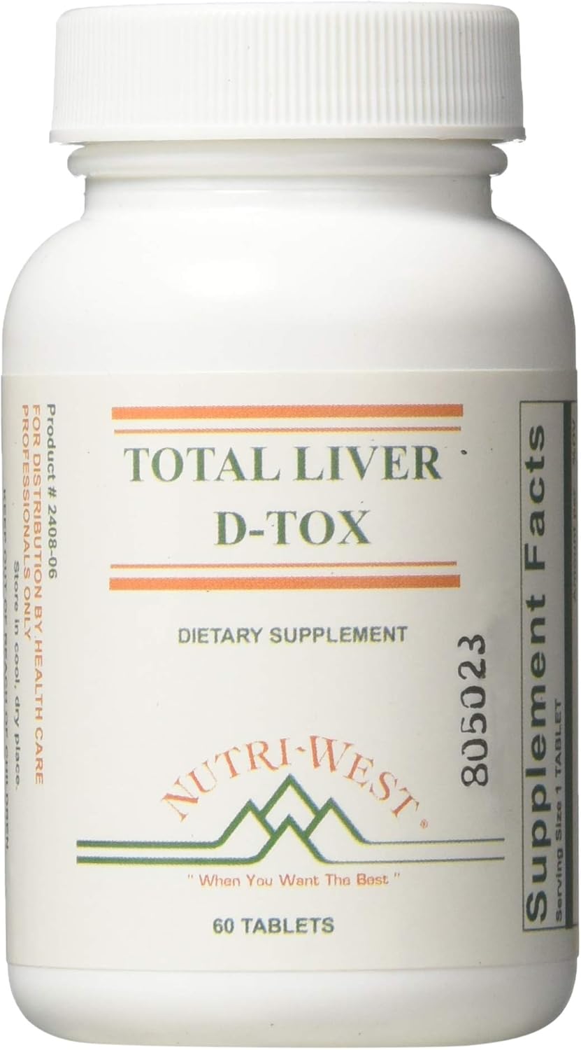 Nutri-West Total Liver-D-Tox - 60 Capsules for Liver Support