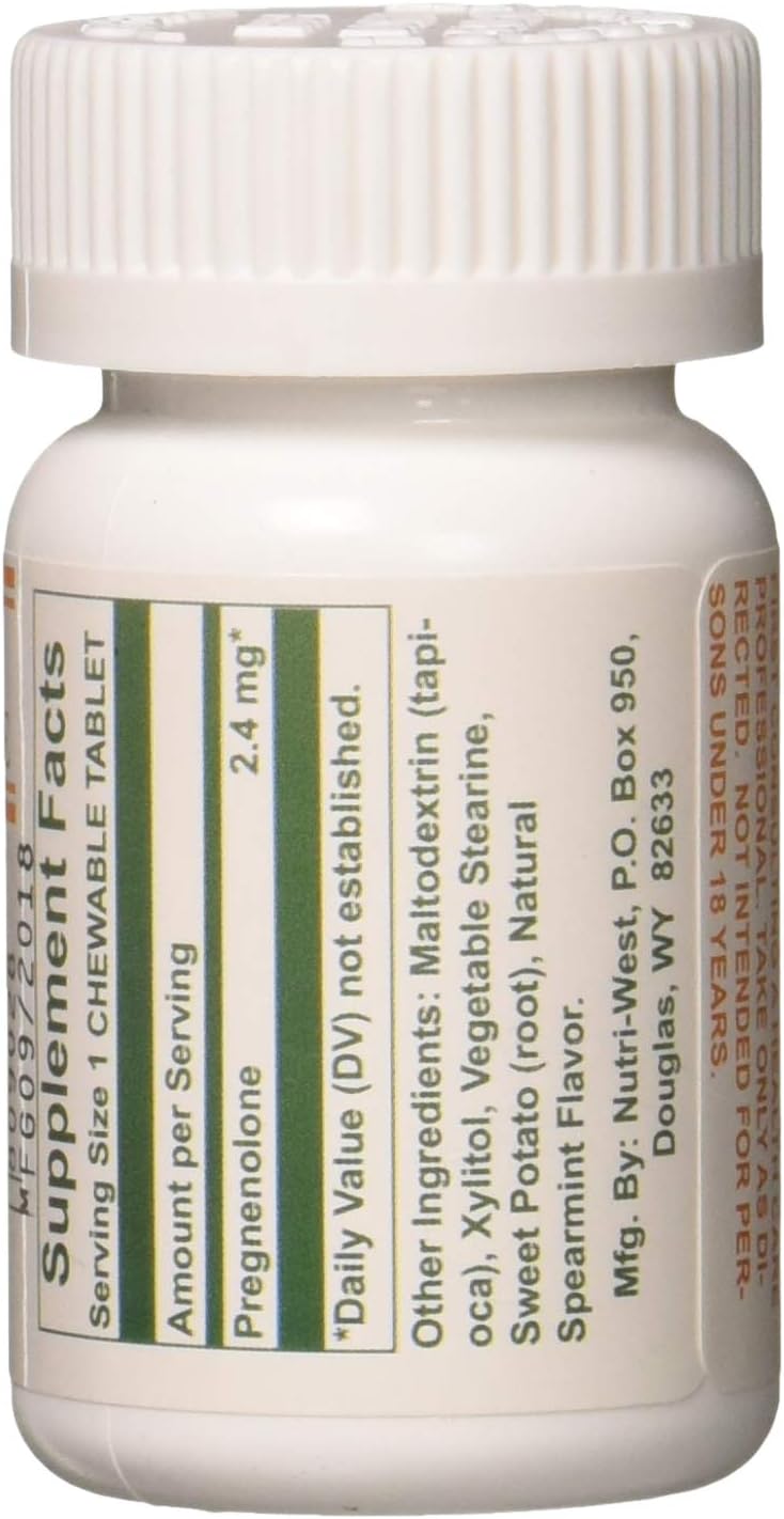 Nutri-West Total Pregnenolone 90 Chewable Tablets for Enhanced Nutrition