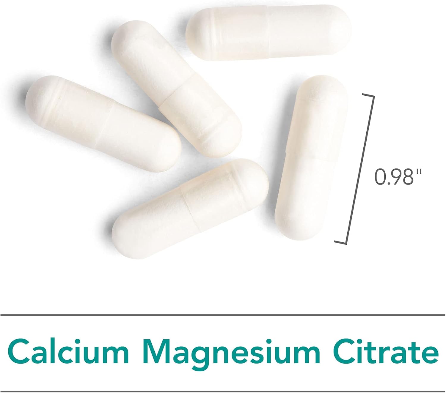Nutricology Calcium Magnesium Citrate Supplement - 100 Vegetarian Capsules for Bone Health - Pure & Well-Absorbed Calcium Citrate Formula