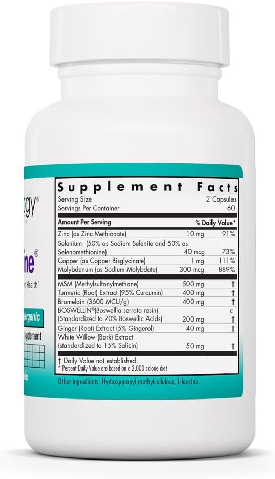 Nutricology Enzocaine Vegicaps - 120 Capsules