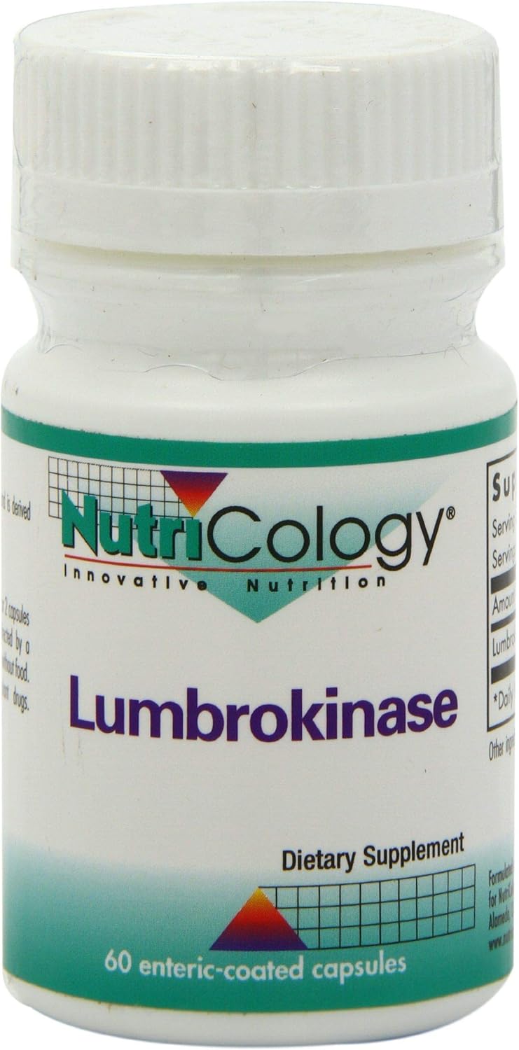 Nutricology Lumbrokinase Supplement - Promotes Healthy Circulation, 60 Delayed Release Vegetarian Capsules