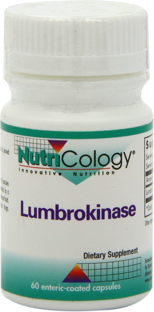 Nutricology Lumbrokinase Supplement - Promotes Healthy Circulation, 60 Delayed Release Vegetarian Capsules