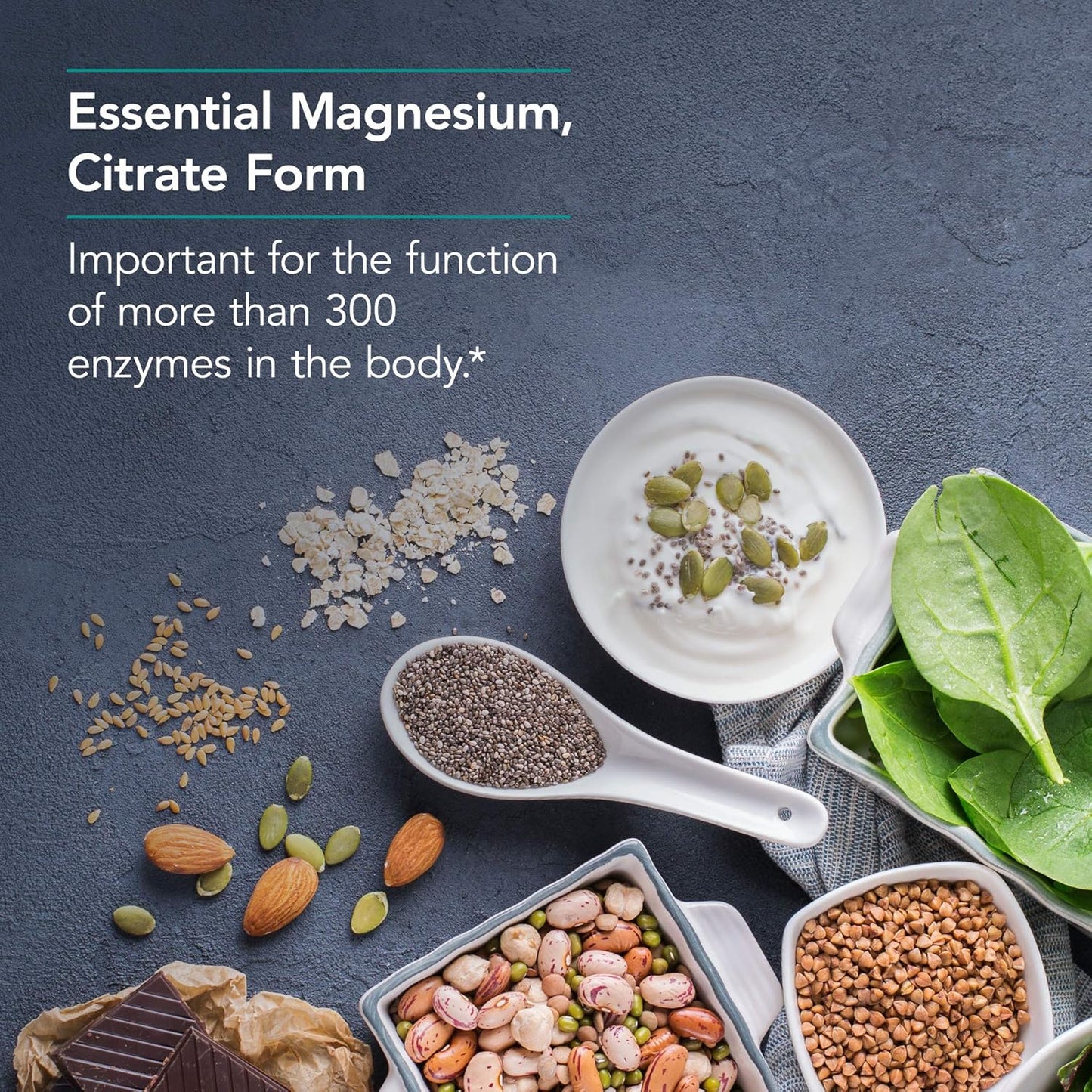 Nutricology Magnesium Citrate Supplement - Bone & Stress Support, Pure, Well-Absorbed, Hypoallergenic, 170mg Vegetarian Capsules - 90 Count