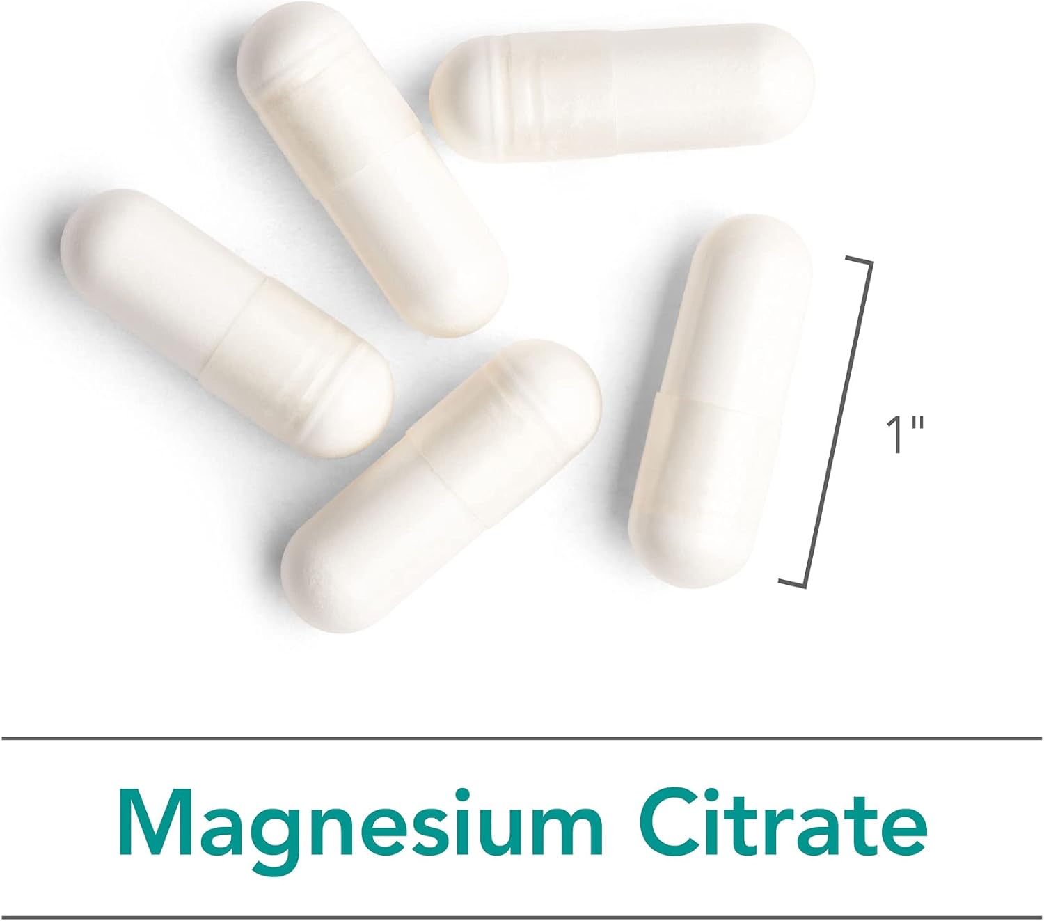 Nutricology Magnesium Citrate Supplement - Bone & Stress Support, Pure, Well-Absorbed, Hypoallergenic, 170mg Vegetarian Capsules - 90 Count