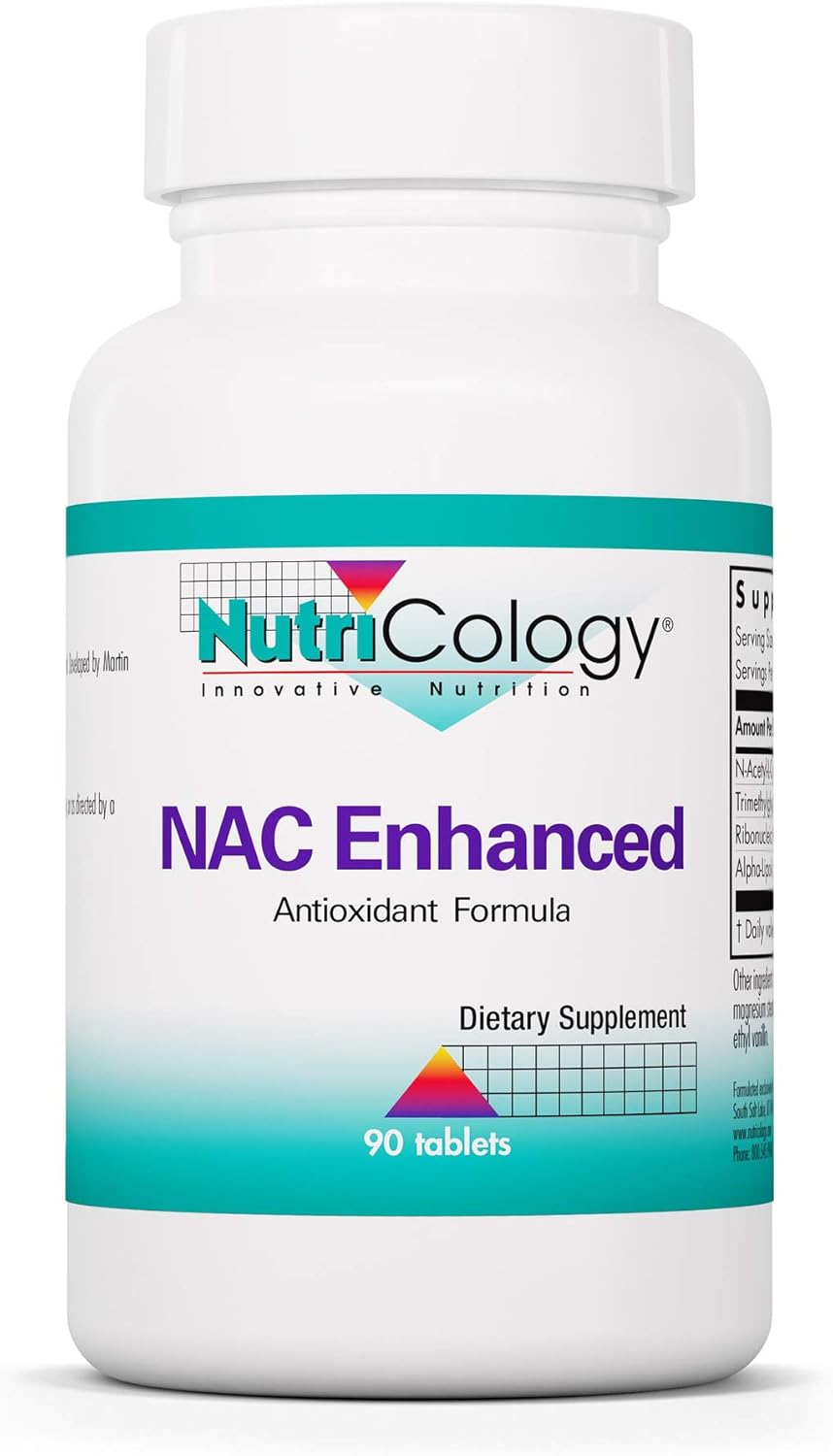 Nutricology NAC Enhanced Supplement for Immune Support - 90 Count with N-Acetyl-L-Cysteine and Glutathione Precursor