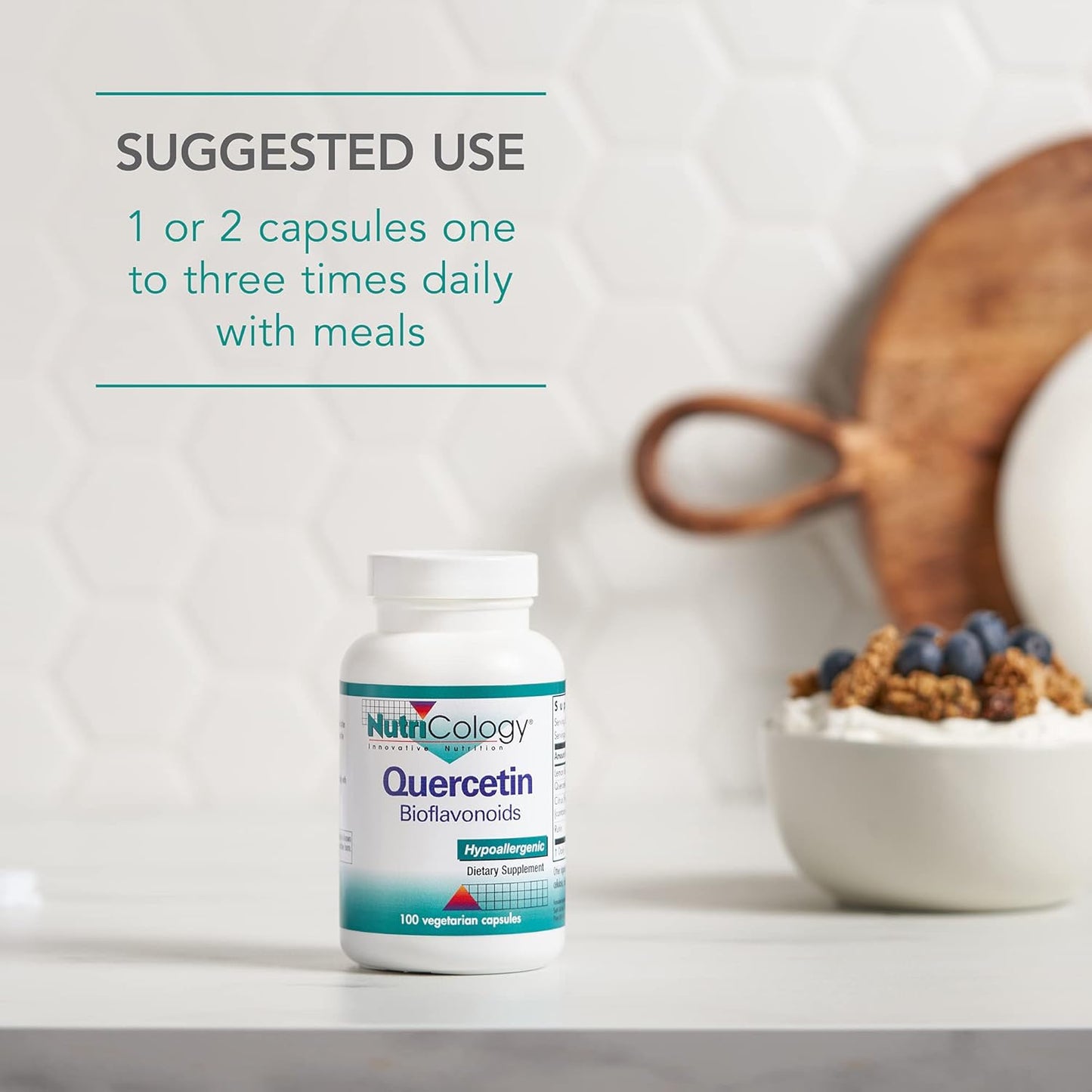 Nutricology Quercetin Bioflavonoids - Lemon Bioflavonoid Complex with Rutin, Citrus Extract, Hesperidin - 100 Vegetarian Capsules