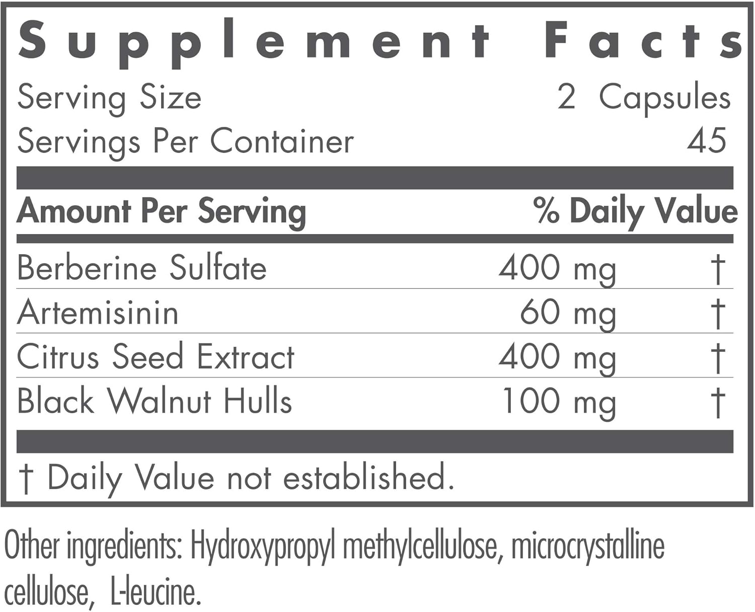 Nutricology Tribiotics - Gut Health Support with Berberine Sulfate, Citrus Seed Extract, Black Walnut Hulls - 90 Vegetarian Capsules
